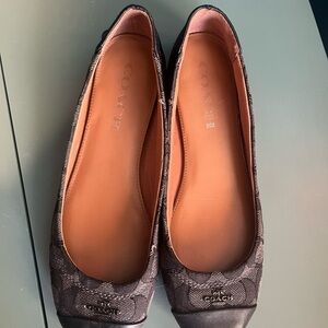 Coach Women's Black Chelsea Ballerina Flats sz 6.5